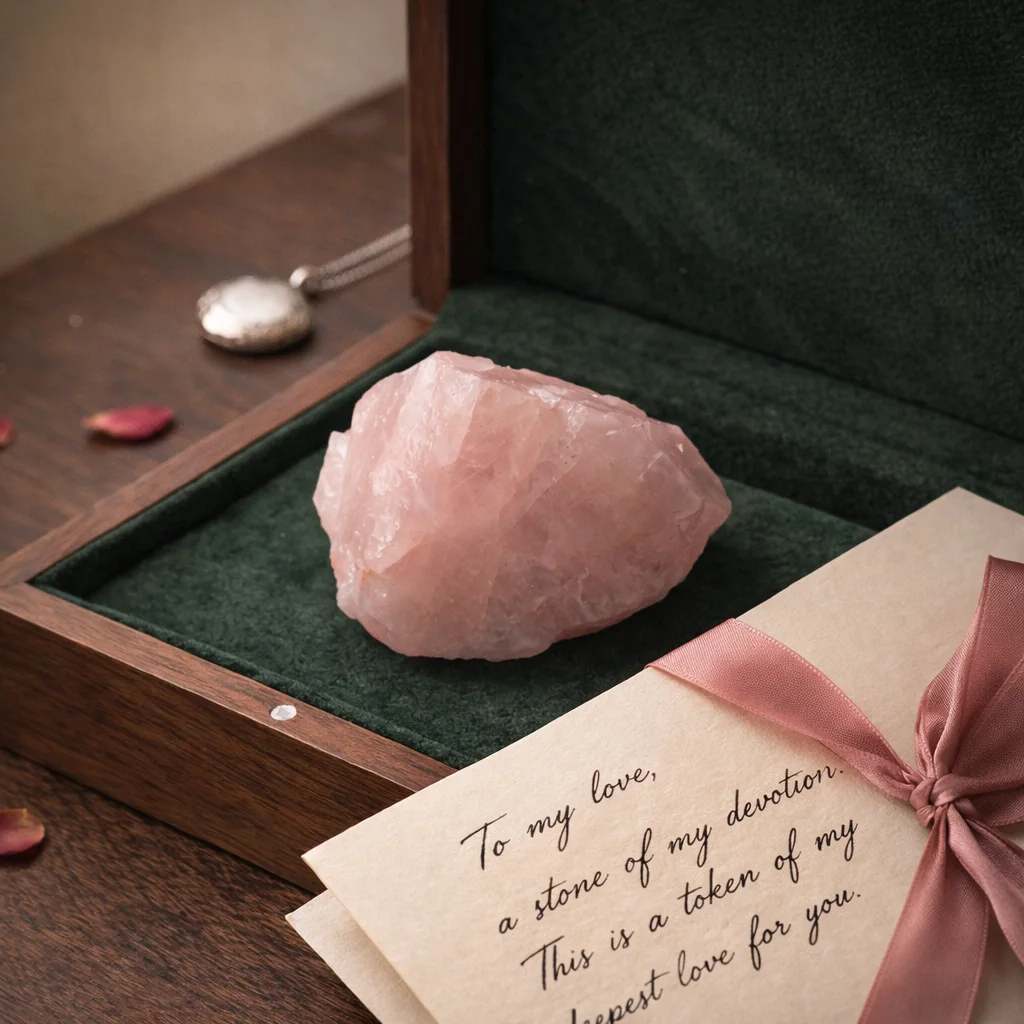 Natural Raw Rose Quartz Crystal (Pink) - Image 2