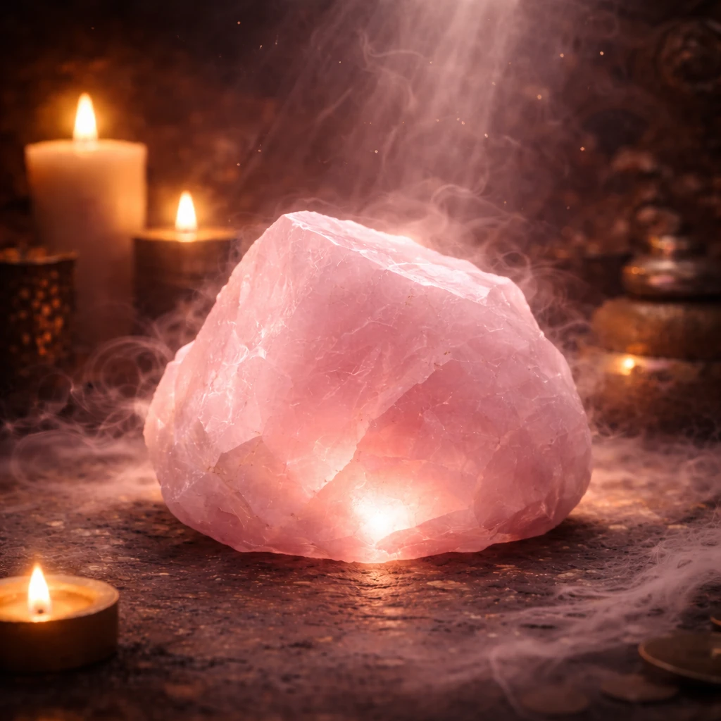 Natural Raw Rose Quartz Crystal (Pink) - Image 4